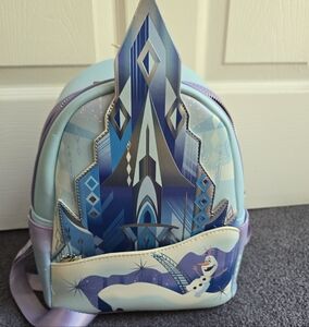 Loungefly Disney Frozen Queen Elsa Castle Mini Backpack NWT